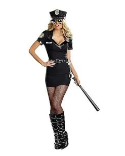 Spirit Halloween Adult Officer Anita Bribe Police Costume -Halloween Clothing Theme Store 01339860 a