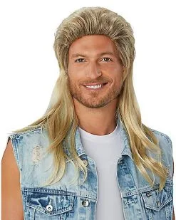 Spirit Halloween Blonde Mullet Wig