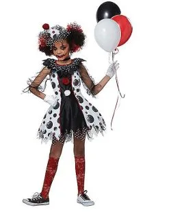 Spirit Halloween Kids Creepy Clown Costume -Halloween Clothing Theme Store 01344928 a