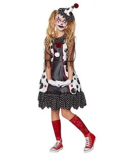 Spirit Halloween Kids Creepy Clown Costume -Halloween Clothing Theme Store 01344928 c