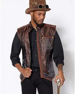Spirit Halloween Steampunk Vest -Halloween Clothing Theme Store 01345677 a