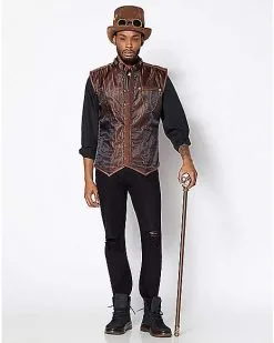 Spirit Halloween Steampunk Vest -Halloween Clothing Theme Store 01345677 c