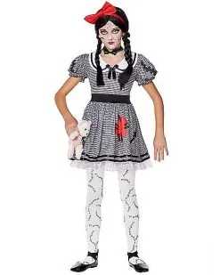 Spirit Halloween Kids Wind-Up Doll Costume