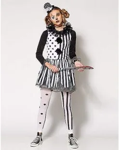 Spirit Halloween Adult Twisted Trickster Clown Costume -Halloween Clothing Theme Store 01346444 c