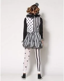 Spirit Halloween Adult Twisted Trickster Clown Costume -Halloween Clothing Theme Store 01346444 d