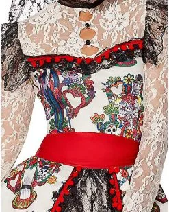 Spirit Halloween Adult Sugar Skull Bride Costume 9 Spirit Halloween Adult Sugar Skull Bride Costume -Halloween Clothing Theme Store 01346576 d