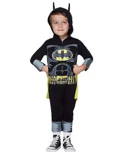 Spirit Halloween Toddler Batman One Piece Costume - DC Comics -Halloween Clothing Theme Store 01347392 a