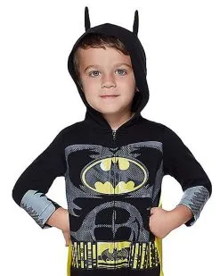 Spirit Halloween Toddler Batman One Piece Costume - DC Comics -Halloween Clothing Theme Store 01347392 c