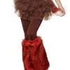 Spirit Halloween Orange Faux Fur Leg Warmers