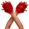 Spirit Halloween Faux Fur Fox Gloves -Halloween Clothing Theme Store 01352319 a