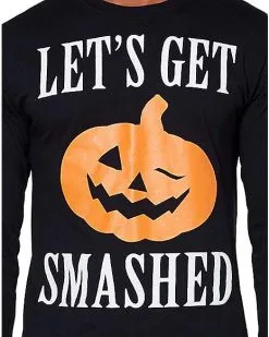 Spirit Halloween Let's Get Smashed Long Sleeve T Shirt -Halloween Clothing Theme Store 01353580 c