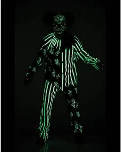 Spirit Halloween Kids Glow In The Dark Clown Costume 5 Spirit Halloween Kids Glow In The Dark Clown Costume -Halloween Clothing Theme Store 01356203 b
