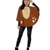 Spirit Halloween Adult Faux Fur Deer Poncho -Halloween Clothing Theme Store 01358878 a