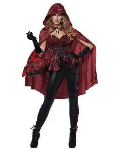 Spirit Halloween Adult Big Bad Red Costume 6 Spirit Halloween Adult Big Bad Red Costume -Halloween Clothing Theme Store 01359058 b