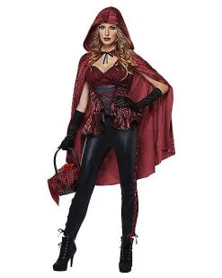 Spirit Halloween Adult Big Bad Red Costume 7 Spirit Halloween Adult Big Bad Red Costume -Halloween Clothing Theme Store 01359058 c