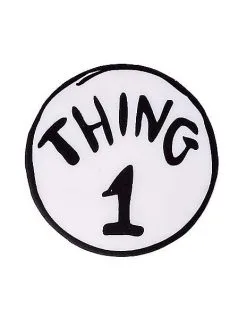 Spirit Halloween Adult Thing 1 And Thing 2 Romper Costume - Dr. Seuss -Halloween Clothing Theme Store 01360056 b