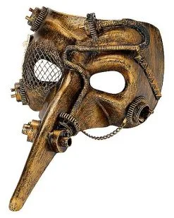 Spirit Halloween Steampunk Plague Doctor Half Mask -Halloween Clothing Theme Store 01361815 c