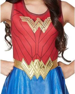 Spirit Halloween Kids Wonder Woman Costume Dress - DC Comics -Halloween Clothing Theme Store 01363134 d