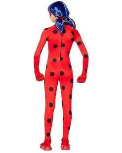 Spirit Halloween Kids Ladybug Costume - Miraculous: Tales Of Ladybug & Cat Noir -Halloween Clothing Theme Store 01367382 b