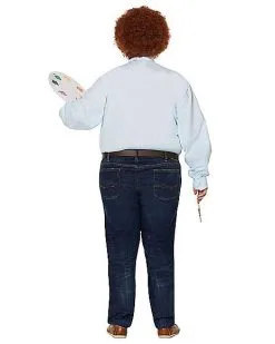 Spirit Halloween Adult Bob Ross Costume - Firefly 9 Spirit Halloween Adult Bob Ross Costume - Firefly -Halloween Clothing Theme Store 01369651 d