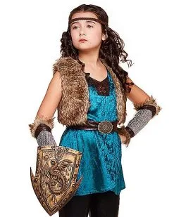 Spirit Halloween Kids Woodland Warrior Costume -Halloween Clothing Theme Store 01374842 c
