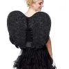Spirit Halloween Black Velvet Angel Wings -Halloween Clothing Theme Store 01375542 a