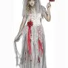 Spirit Halloween Kids Zombie Bride Costume -Halloween Clothing Theme Store 01380492 a