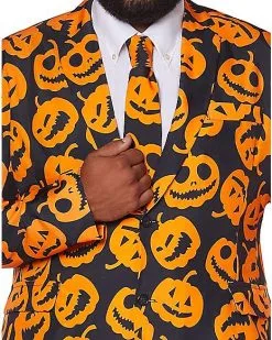 Spirit Halloween Adult Jack-O-Lantern Plus Size Suit -Halloween Clothing Theme Store 01381524 c