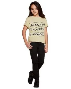 Spirit Halloween Kids Stranger Things Alphabet Wall T Shirt - Stranger Things -Halloween Clothing Theme Store 01381797 f