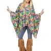 Spirit Halloween Hippie Poncho Set -Halloween Clothing Theme Store 01386648