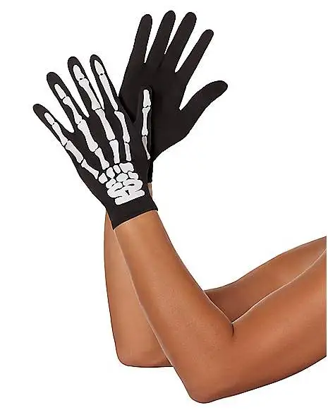 Spirit Halloween Black Skeleton Gloves 3 Spirit Halloween Black Skeleton Gloves