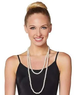 Spirit Halloween Faux Pearl Necklace -Halloween Clothing Theme Store 01389675 c