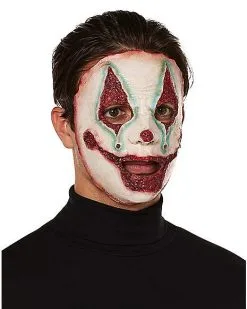 Spirit Halloween Killer Clown Half Mask -Halloween Clothing Theme Store 01389972 c