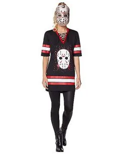 Spirit Halloween Adult Jason Voorhees Hockey Dress – Friday The 13th 9 Spirit Halloween Adult Jason Voorhees Hockey Dress – Friday The 13th -Halloween Clothing Theme Store 01392695 d