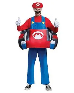 Spirit Halloween Adult Mario Kart Inflatable Costume - Mario Kart -Halloween Clothing Theme Store 01394063 c