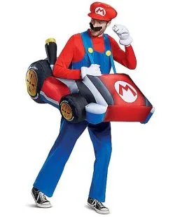 Spirit Halloween Adult Mario Kart Inflatable Costume - Mario Kart -Halloween Clothing Theme Store 01394063 d
