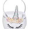 Spirit Halloween Plush Unicorn Bucket -Halloween Clothing Theme Store 01394949 a