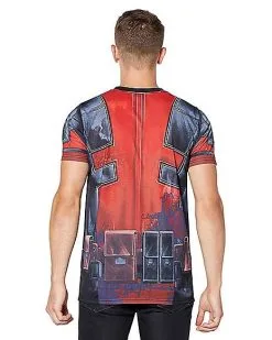 Spirit Halloween Deadpool T-Shirt - Marvel -Halloween Clothing Theme Store 01395771 b