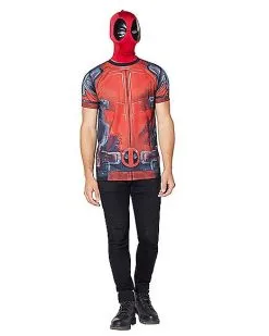 Spirit Halloween Deadpool T-Shirt - Marvel -Halloween Clothing Theme Store 01395771 d