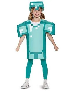 Spirit Halloween Kids Armor Shirt Set - Minecraft -Halloween Clothing Theme Store 01396662 b