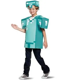 Spirit Halloween Kids Armor Shirt Set - Minecraft -Halloween Clothing Theme Store 01396662 e