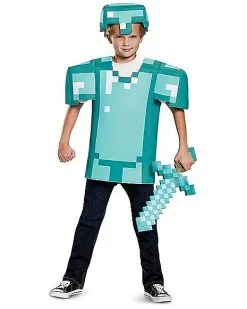 Spirit Halloween Kids Armor Shirt Set - Minecraft -Halloween Clothing Theme Store 01396662 g