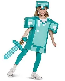 Spirit Halloween Kids Armor Shirt Set - Minecraft -Halloween Clothing Theme Store 01396662 h