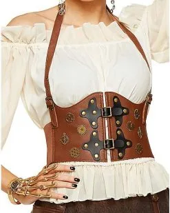 Spirit Halloween Steampunk Waist Cincher -Halloween Clothing Theme Store 01400126 c