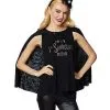 Spirit Halloween Fourth Sanderson Sister Caped T Shirt - Hocus Pocus -Halloween Clothing Theme Store 01400647 a