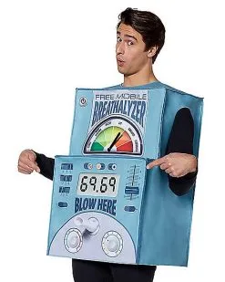 Spirit Halloween Adult Breathalyzer Costume -Halloween Clothing Theme Store 01401066 c