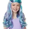 Spirit Halloween Kids Mermaid Wig 2 Spirit Halloween Kids Mermaid Wig -Halloween Clothing Theme Store 01401082 a