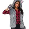 Spirit Halloween Adult Faux Fur Wolf Vest 1 Spirit Halloween Adult Faux Fur Wolf Vest -Halloween Clothing Theme Store 01401173 a