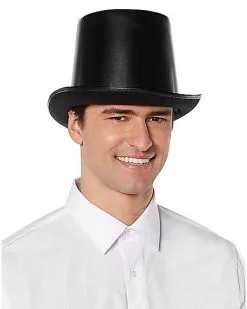 Spirit Halloween Vampire Faux Leather Top Hat 9 Spirit Halloween Vampire Faux Leather Top Hat -Halloween Clothing Theme Store 01404029 d