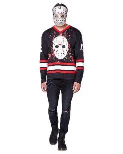 Spirit Halloween Jason Voorhees Hockey Jersey - Friday The 13th